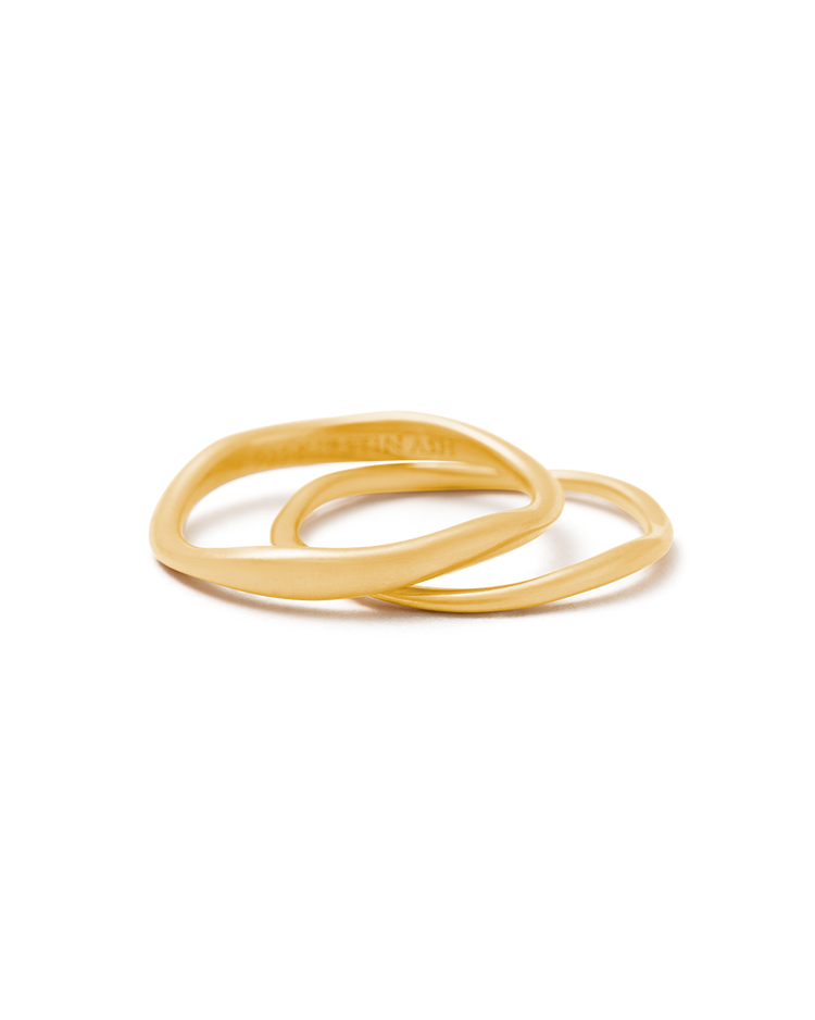 SHIFT STACKING RING (18K GOLD VERMEIL)