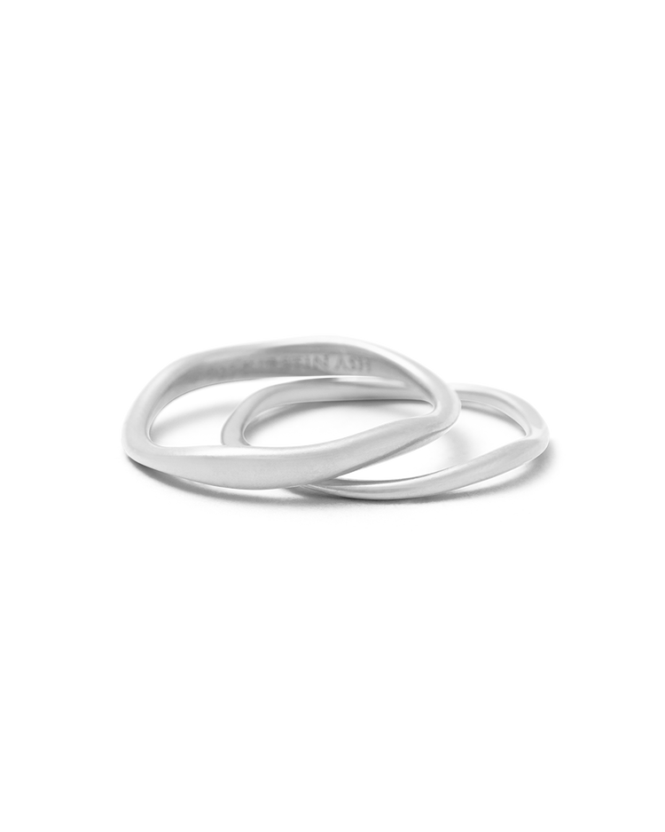 SHIFT STACKING RING (STERLING SILVER)