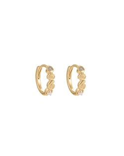 SHORESIDE HOOPS (18K GOLD PLATED) IMAGE 1
