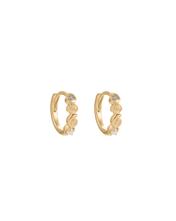 SHORESIDE HOOPS (18K GOLD PLATED) IMAGE 1