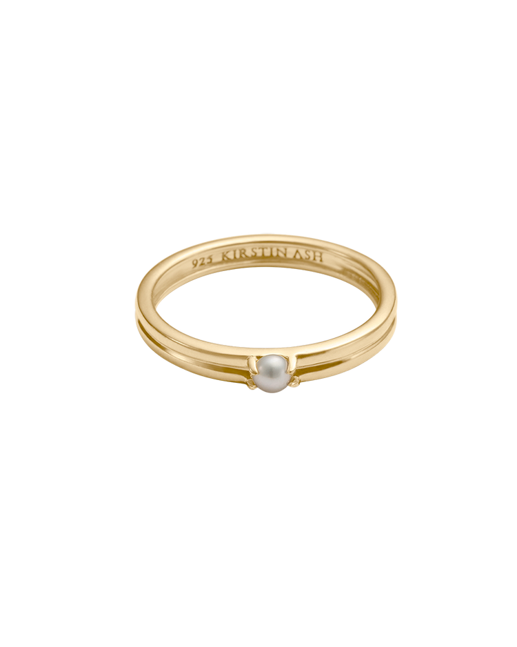 SOLACE PEARL RING (18K GOLD VERMEIL) IMAGE 1