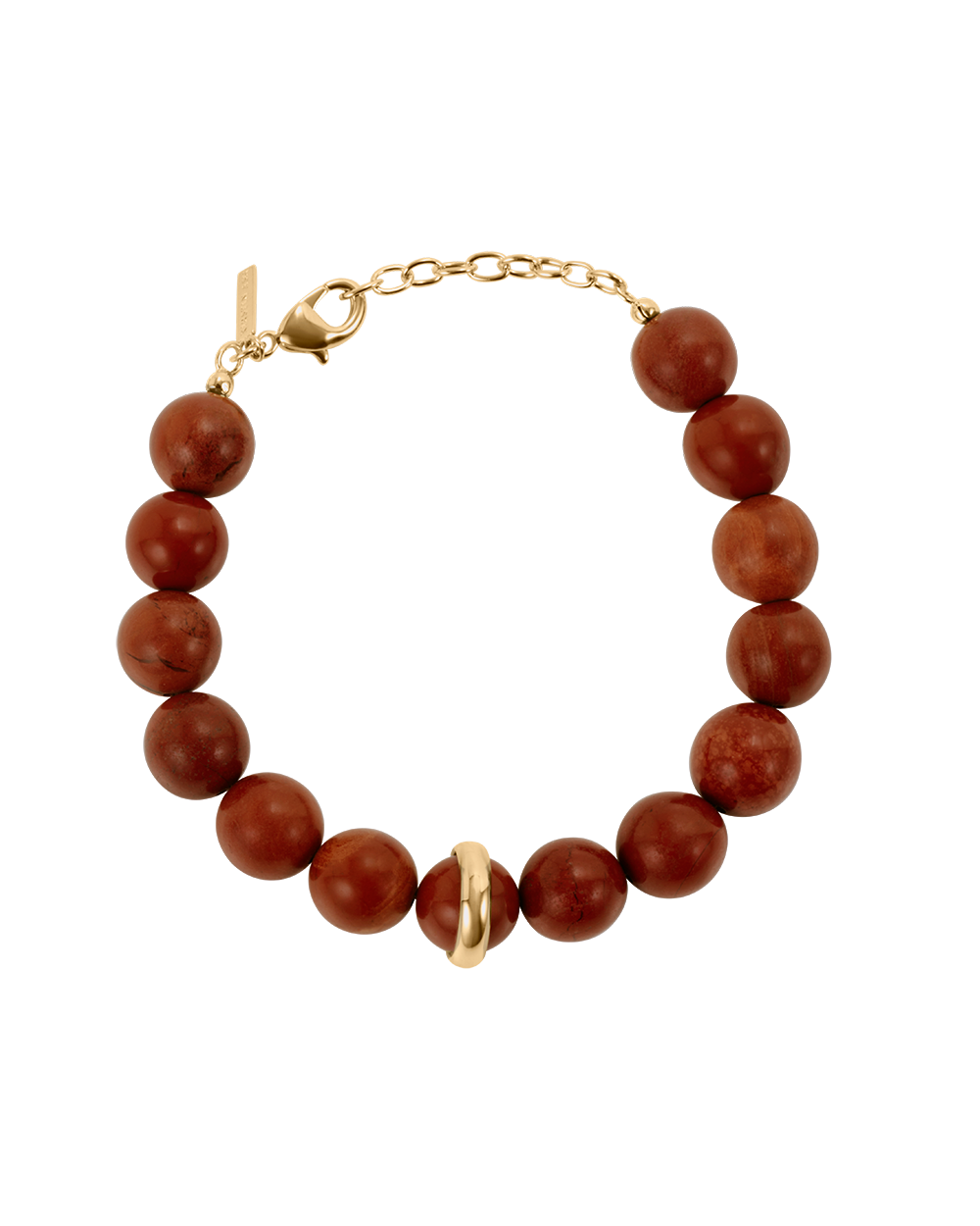 SOLAR JASPER BRACELET (18K GOLD PLATED)