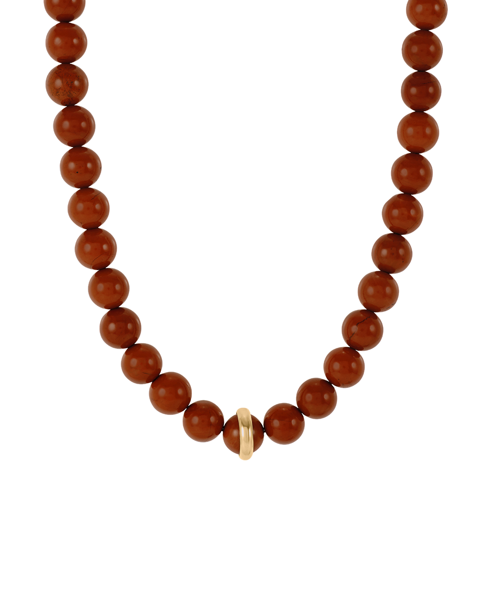 SOLAR JASPER NECKLACE (18K GOLD PLATED)
