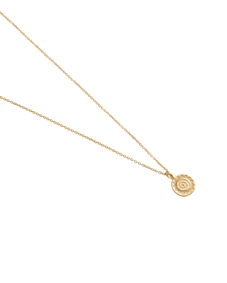 SOLARA COIN NECKLACE (18K GOLD VERMEIL)