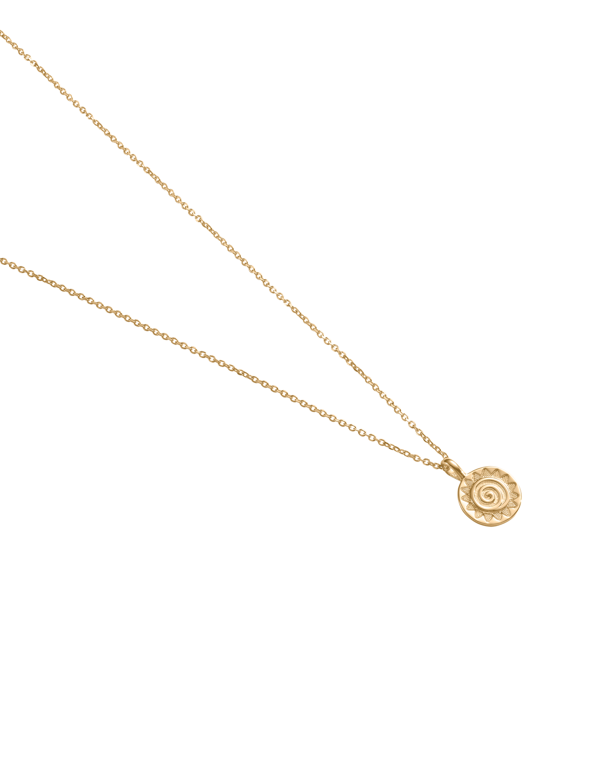 SOLARA COIN NECKLACE (18K GOLD VERMEIL) IMAGE 4