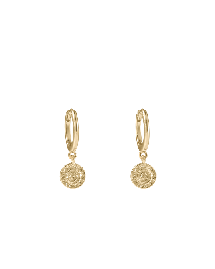 SOLARA HOOPS (18K GOLD PLATED)
