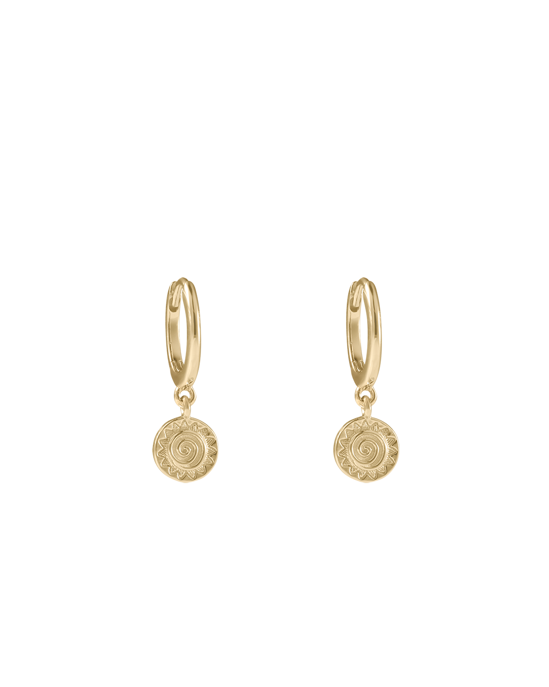 SOLARA HOOPS (18K GOLD PLATED) IMAGE 1