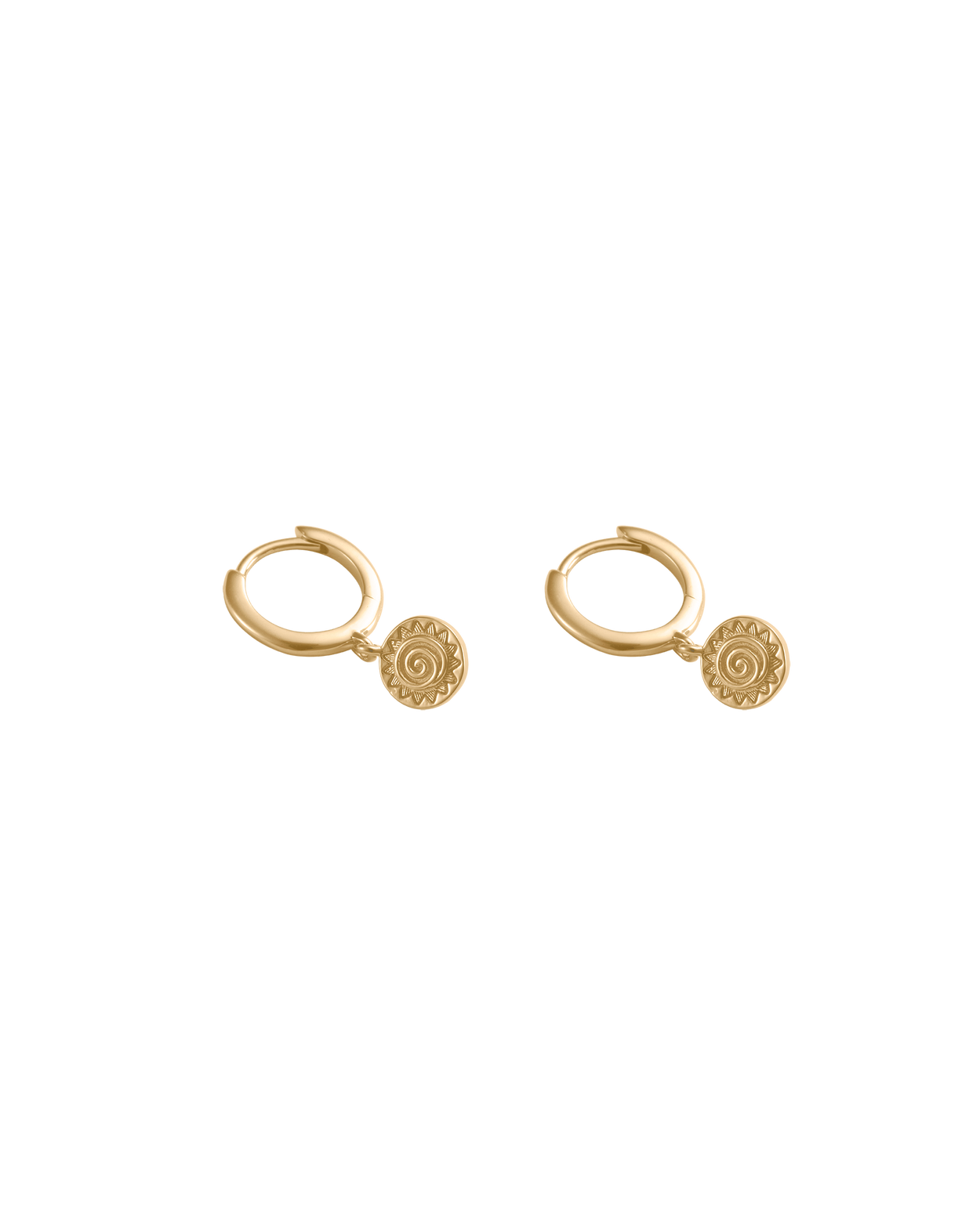 SOLARA HOOPS (18K GOLD PLATED) IMAGE 4