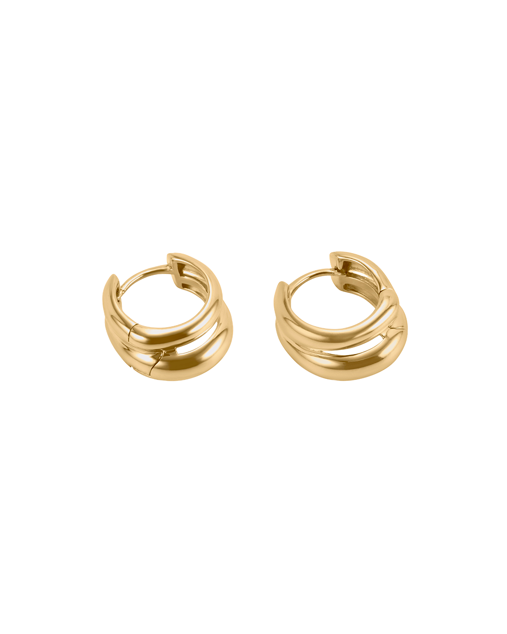 STATE OF BEING HOOPS (18K GOLD PLATED)