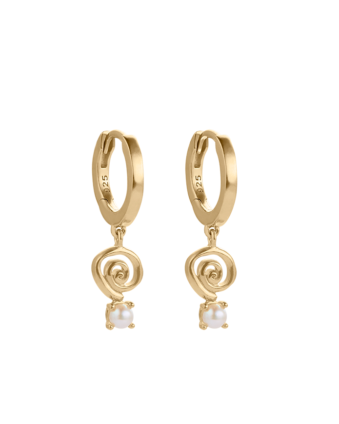 SWEET ESCAPE HOOPS (18K GOLD PLATED) IMAGE 1