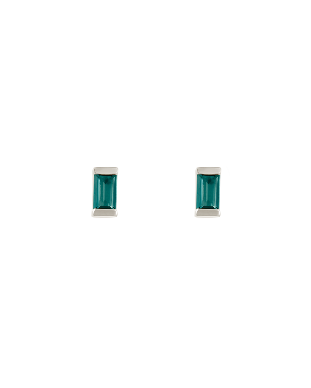 BAGUETTE BIRTHSTONE STUD BLUE TOPAZ | SEPTEMBER