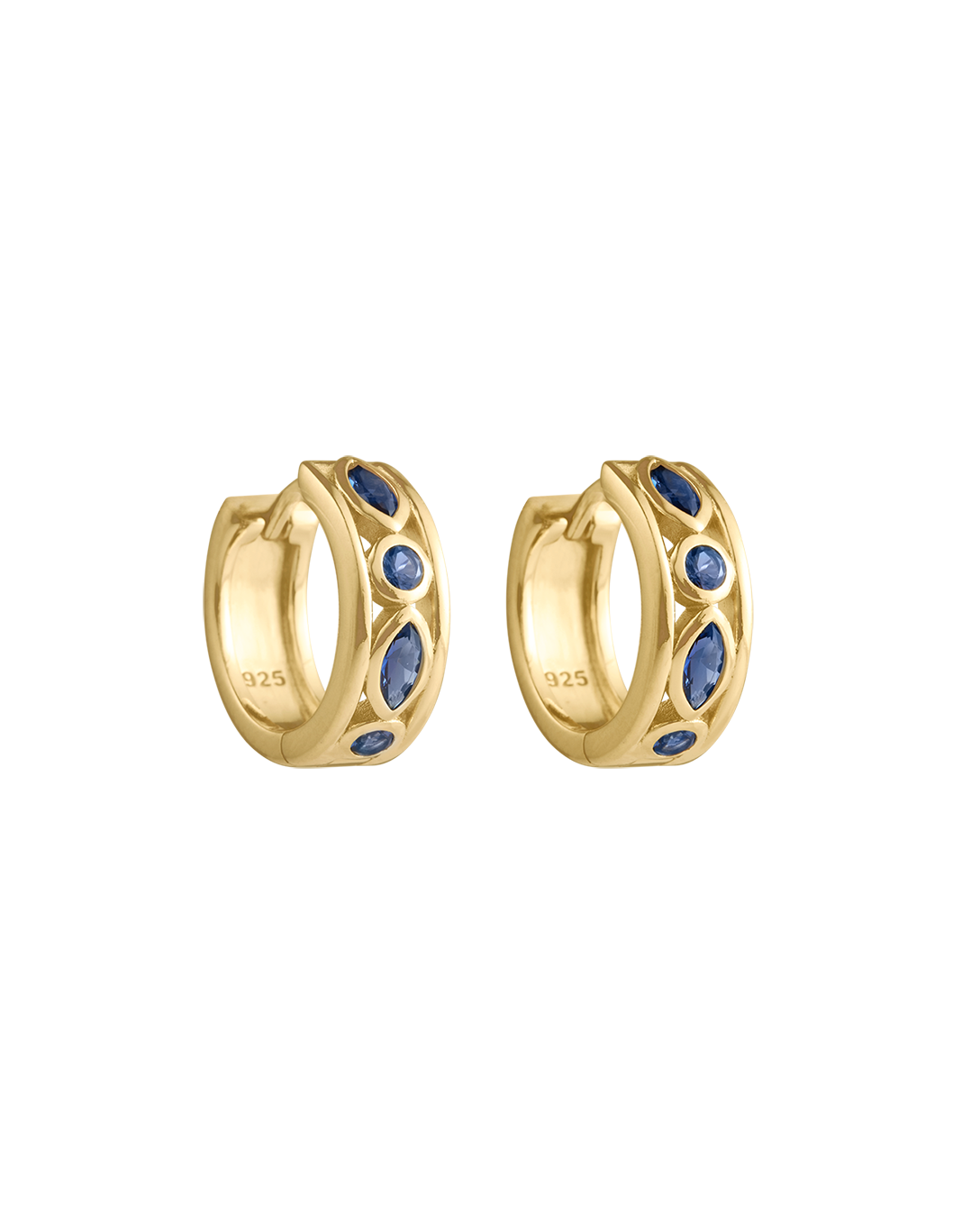 SYNERGY HOOPS (18K GOLD PLATED) IMAGE 1