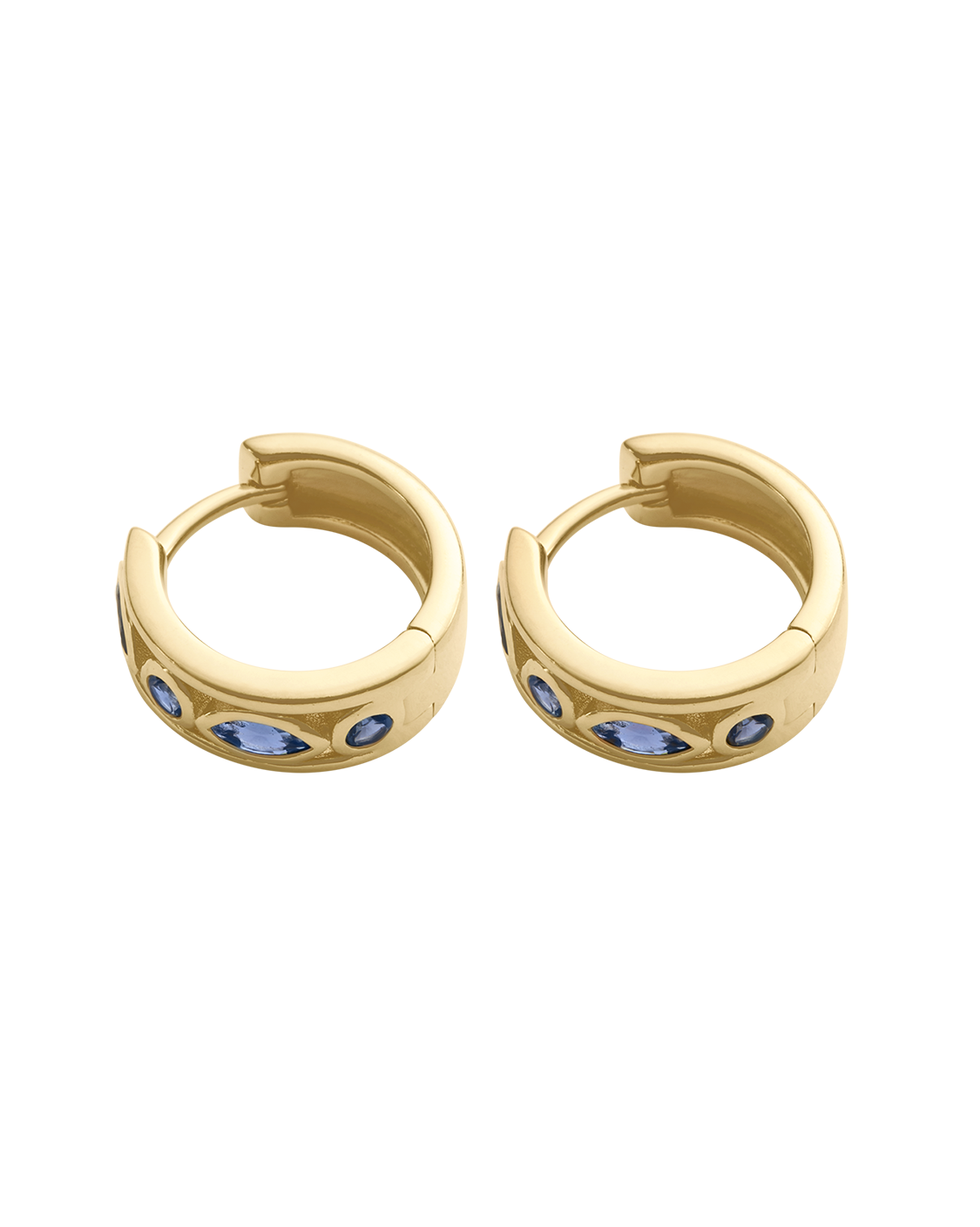 SYNERGY HOOPS (18K GOLD PLATED) IMAGE 4