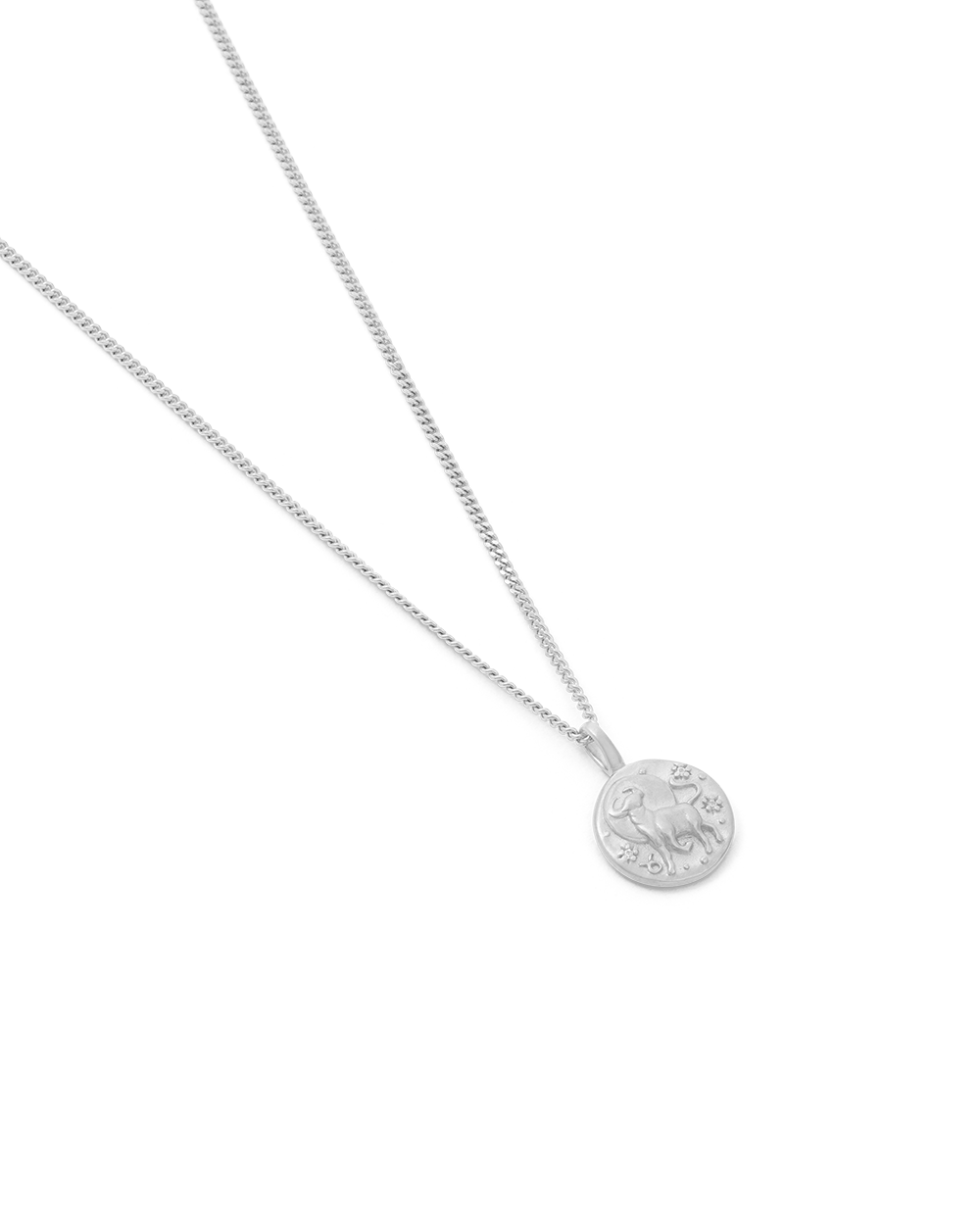 TAURUS PETITE ZODIAC NECKLACE (STERLING SILVER) IMAGE 4