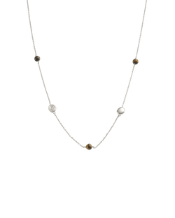 TEMPO TIGERS EYE NECKLACE (STERLING SILVER) IMAGE 1