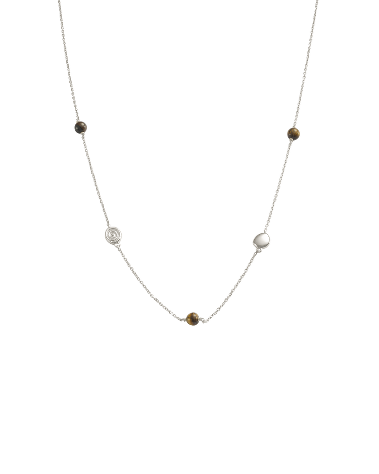 TEMPO TIGERS EYE NECKLACE (STERLING SILVER) IMAGE 1
