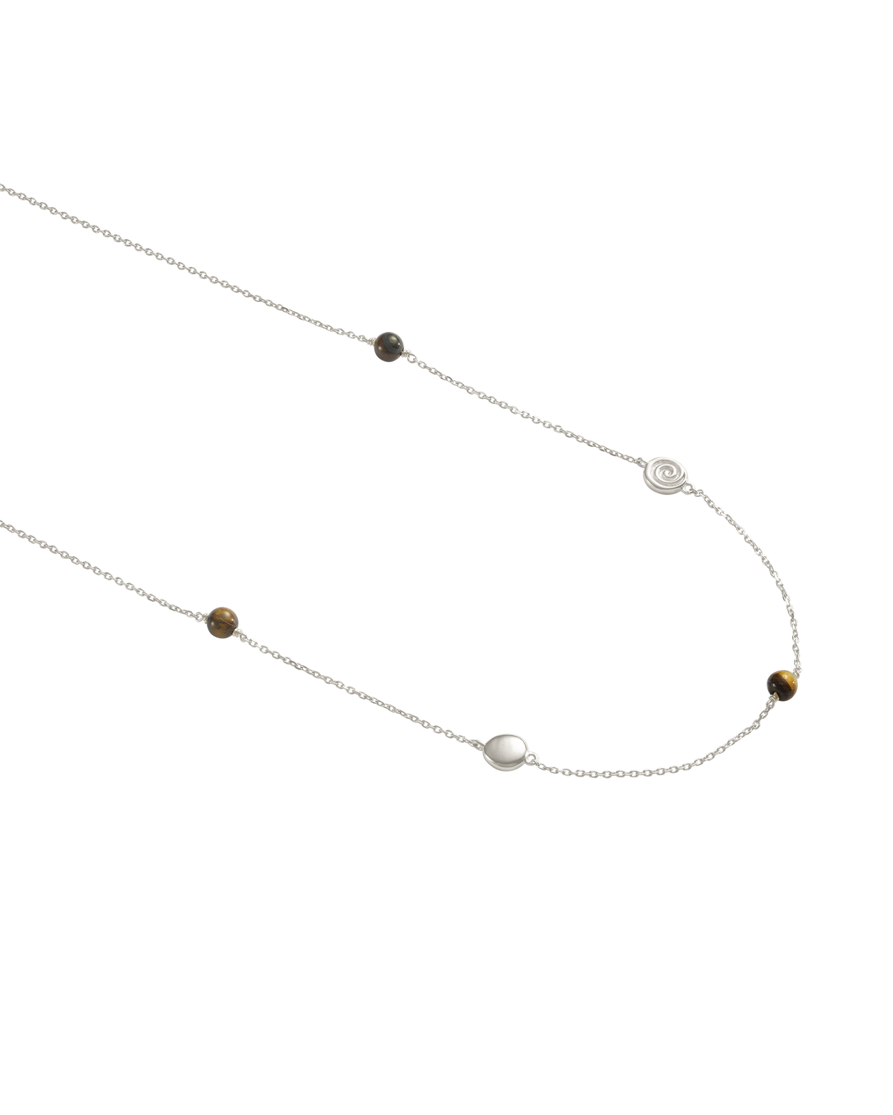 TEMPO TIGERS EYE NECKLACE (STERLING SILVER) IMAGE 6