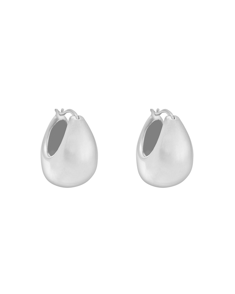 TRESOR HOOPS MEDIUM (STERLING SILVER) IMAGE 1
