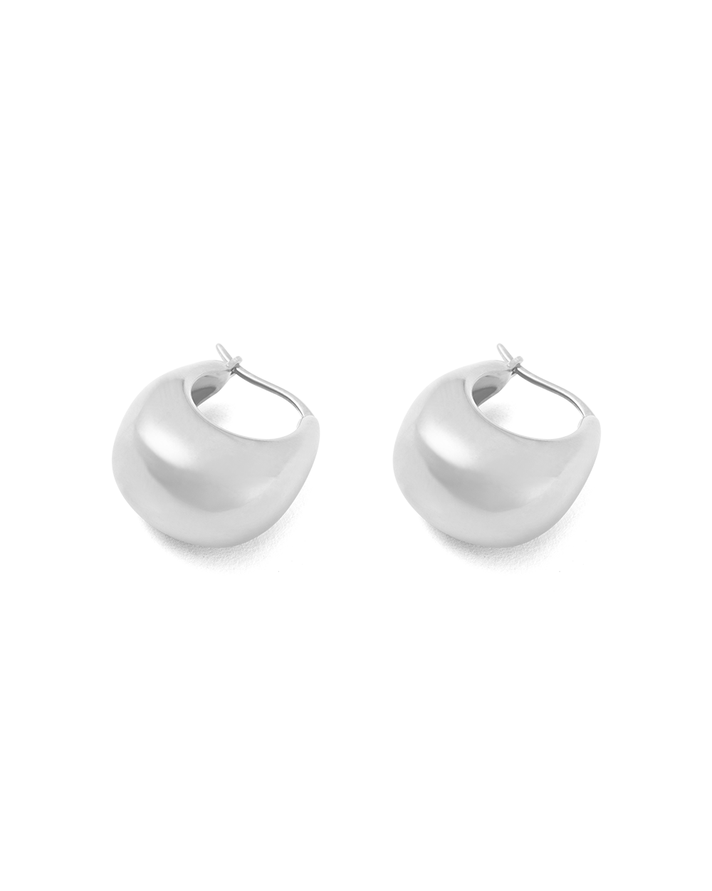 TRESOR HOOPS MEDIUM (STERLING SILVER) IMAGE 7