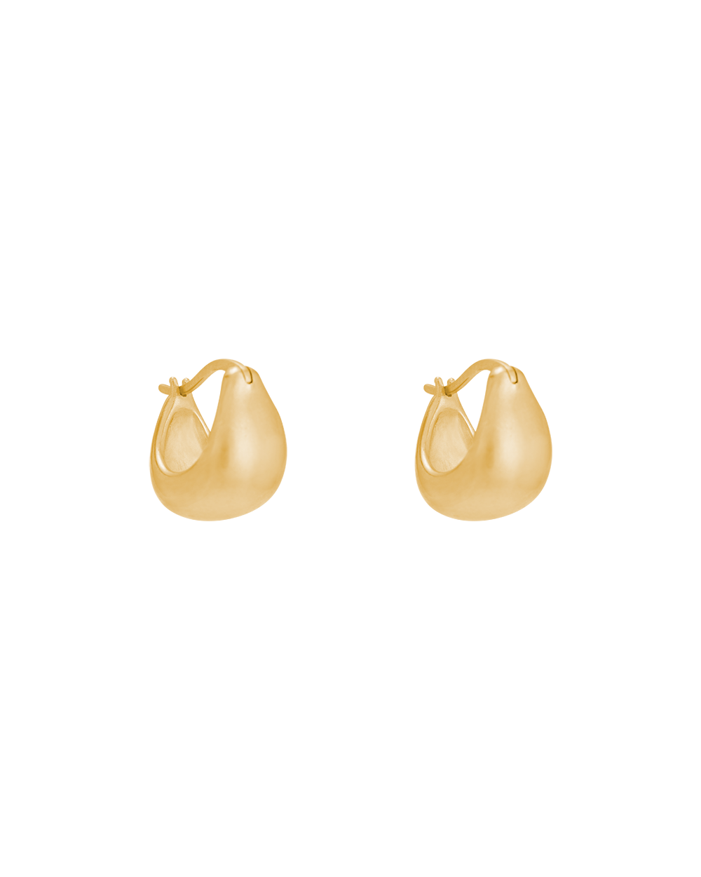 TRESOR HOOPS SMALL (18K GOLD PLATED) IMAGE 1