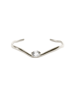 UNFOLD CUFF (RHODIUM PLATED)