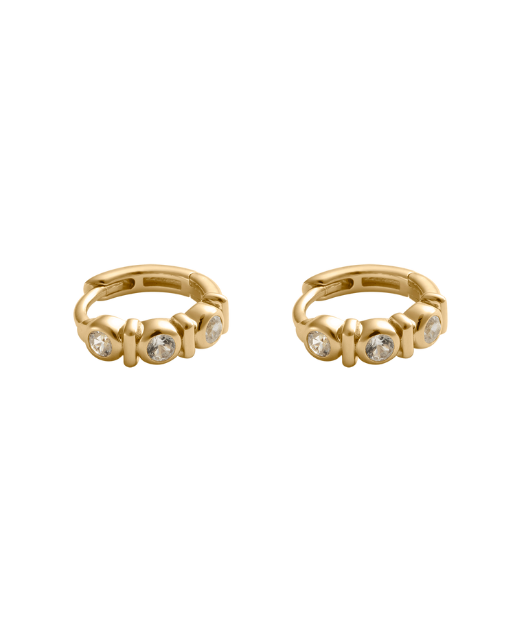 VALE TENNIS HUGGIES (18K GOLD PLATED)