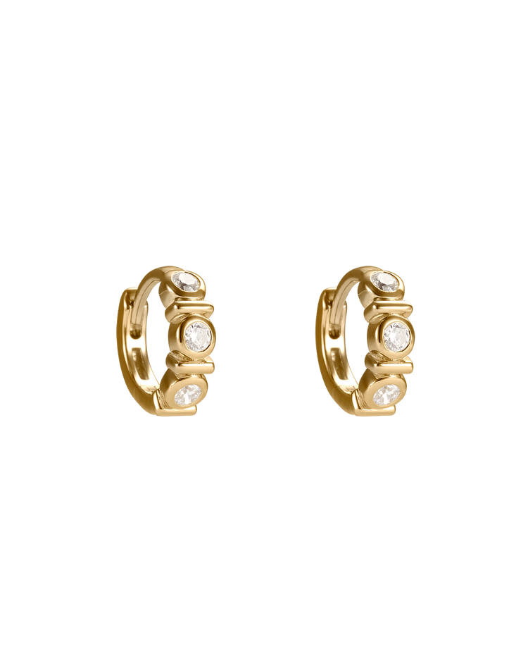 VALE TENNIS HUGGIES (18K GOLD PLATED)