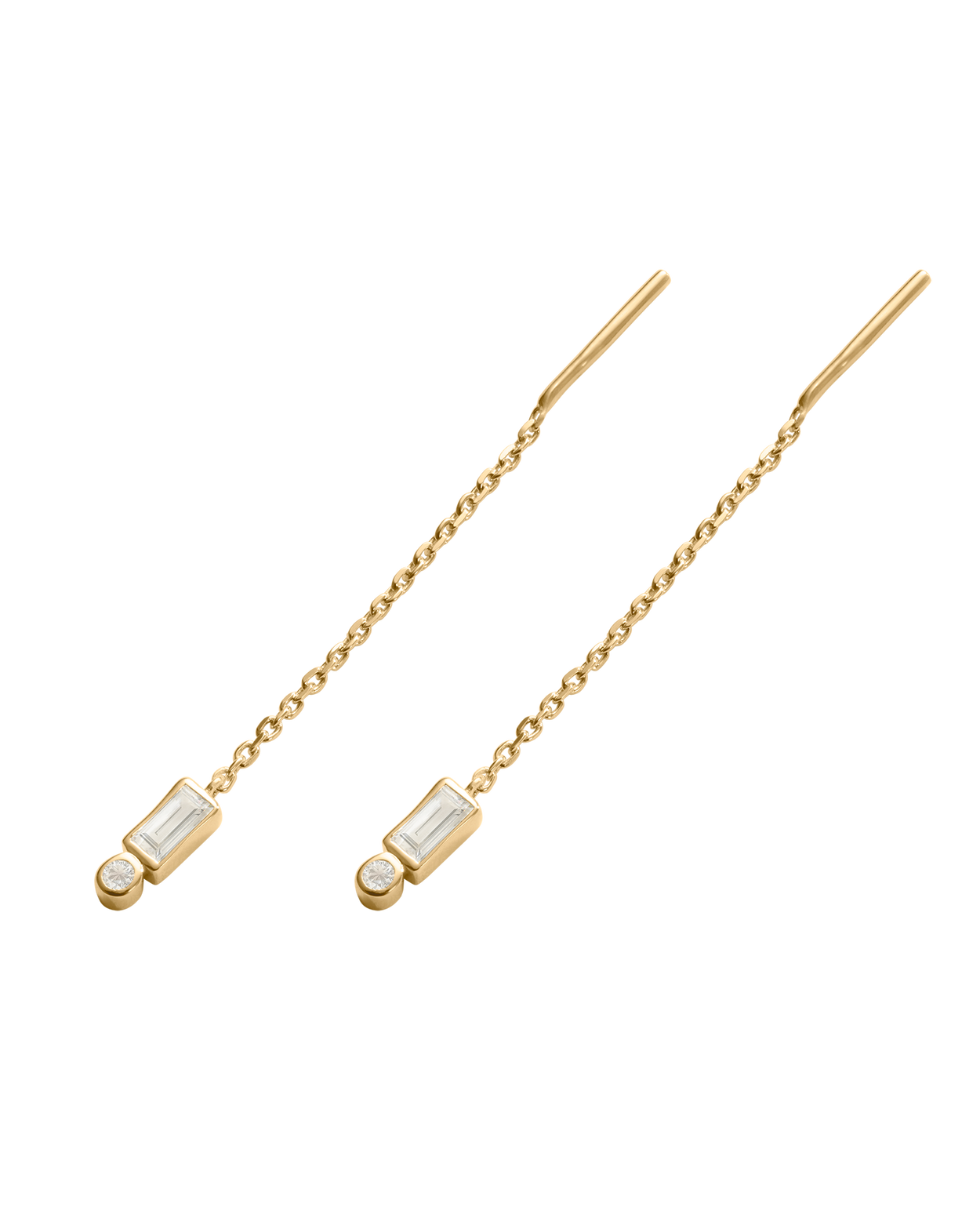 VANTAGE TOPAZ THREADER (18K GOLD PLATED)
