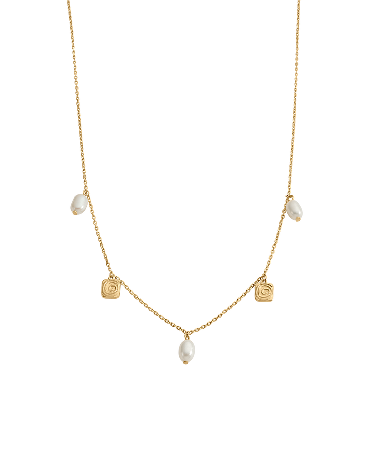 VELVET SWIRL NECKLACE (18K GOLD VERMEIL)