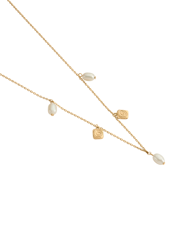 VELVET SWIRL NECKLACE (18K GOLD VERMEIL)