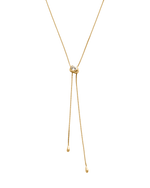 VESSEL LARIAT NECKLACE (18K GOLD PLATED)