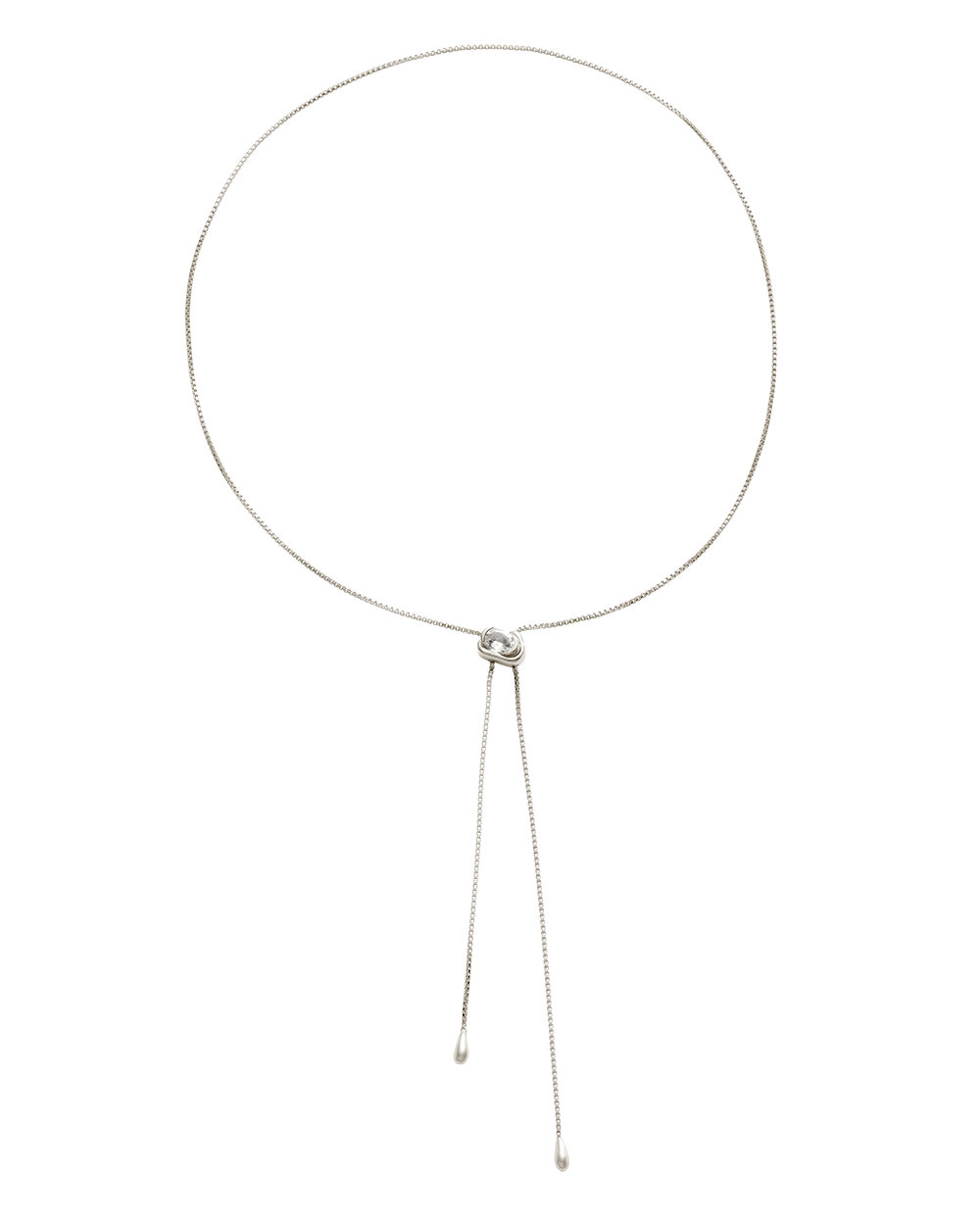 VESSEL LARIAT NECKLACE (STERLING SILVER)