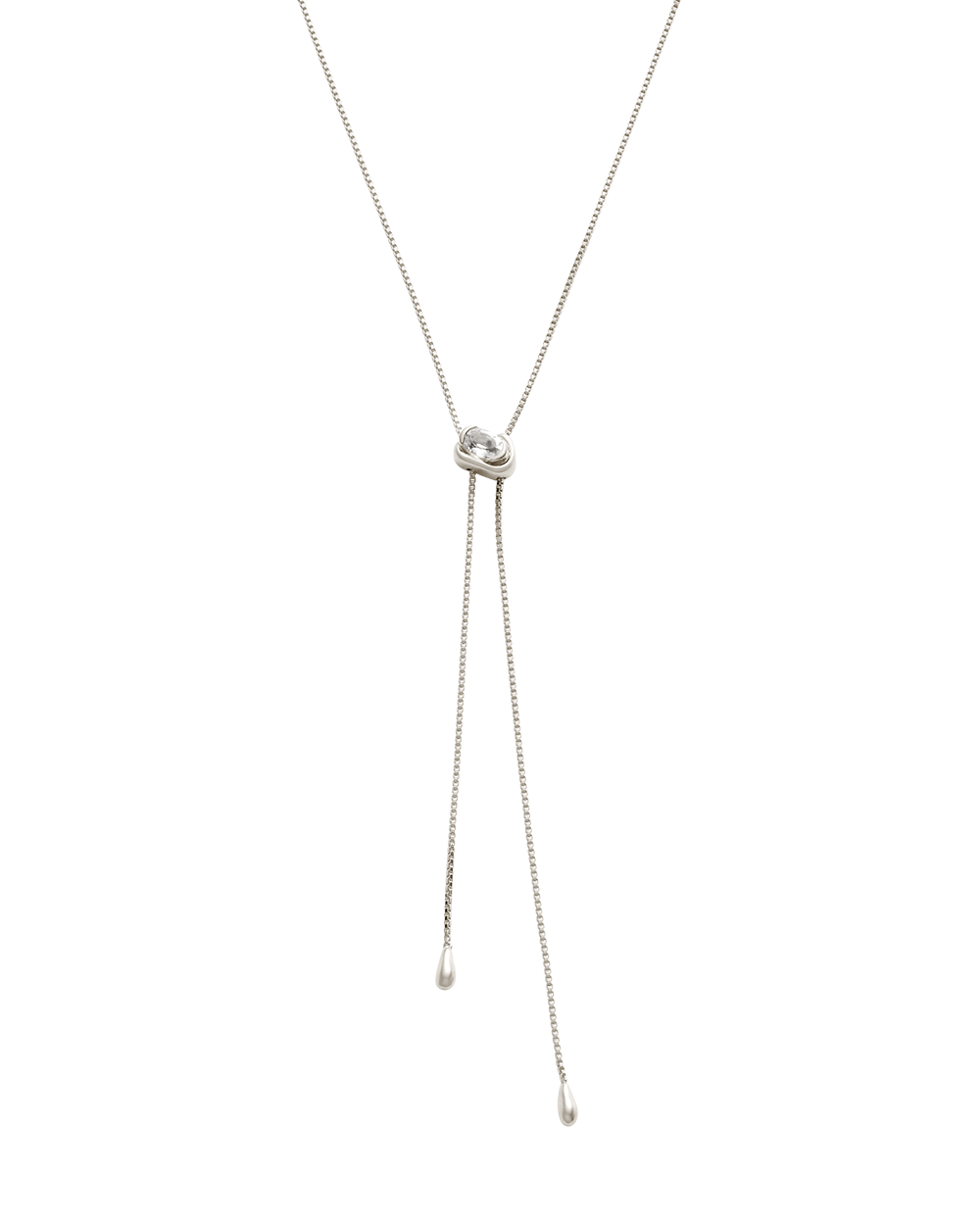 VESSEL LARIAT NECKLACE (STERLING SILVER)