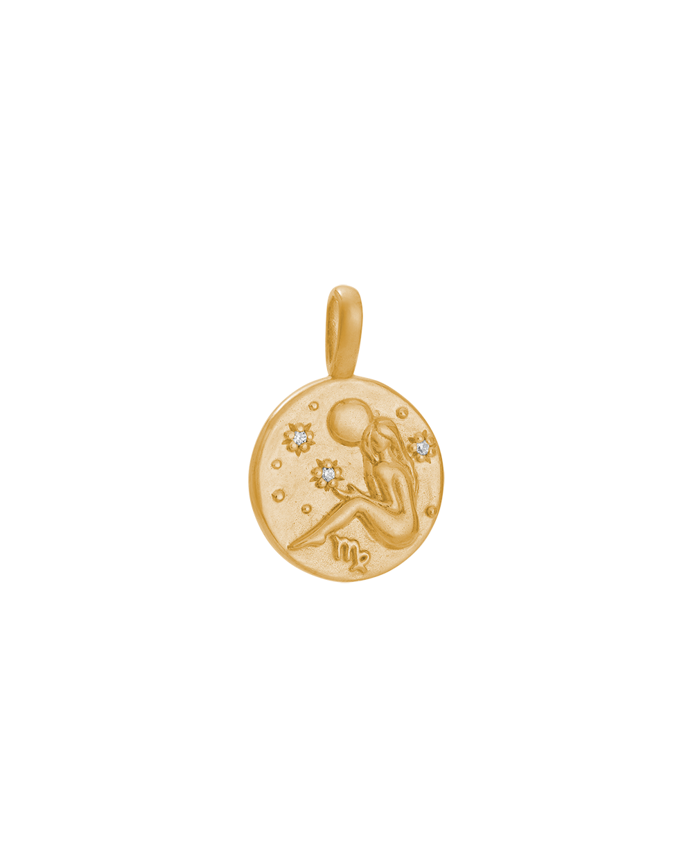 VIRGO PETITE ZODIAC (18K GOLD VERMEIL) IMAGE 1
