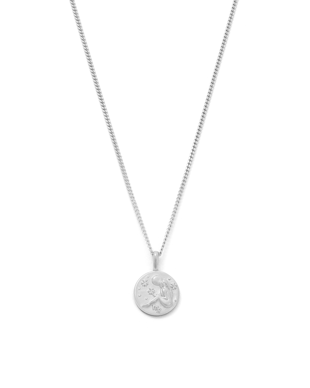 VIRGO PETITE ZODIAC NECKLACE (STERLING SILVER) IMAGE 1