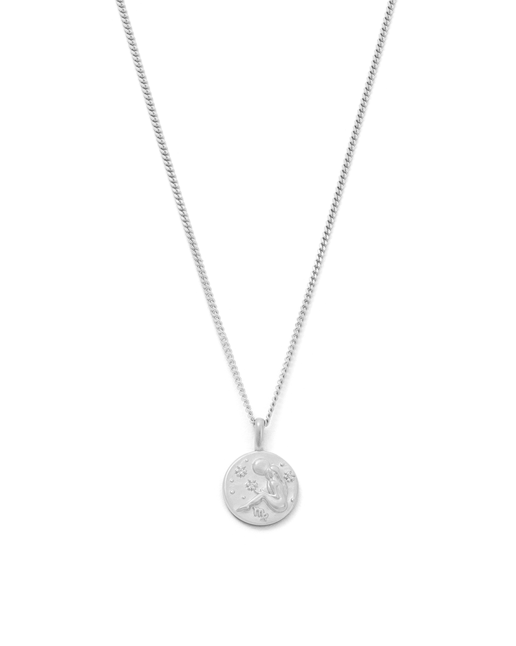 VIRGO PETITE ZODIAC NECKLACE (STERLING SILVER) IMAGE 1
