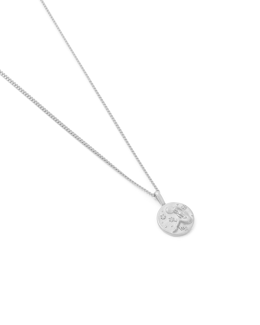 VIRGO PETITE ZODIAC NECKLACE (STERLING SILVER) IMAGE 4