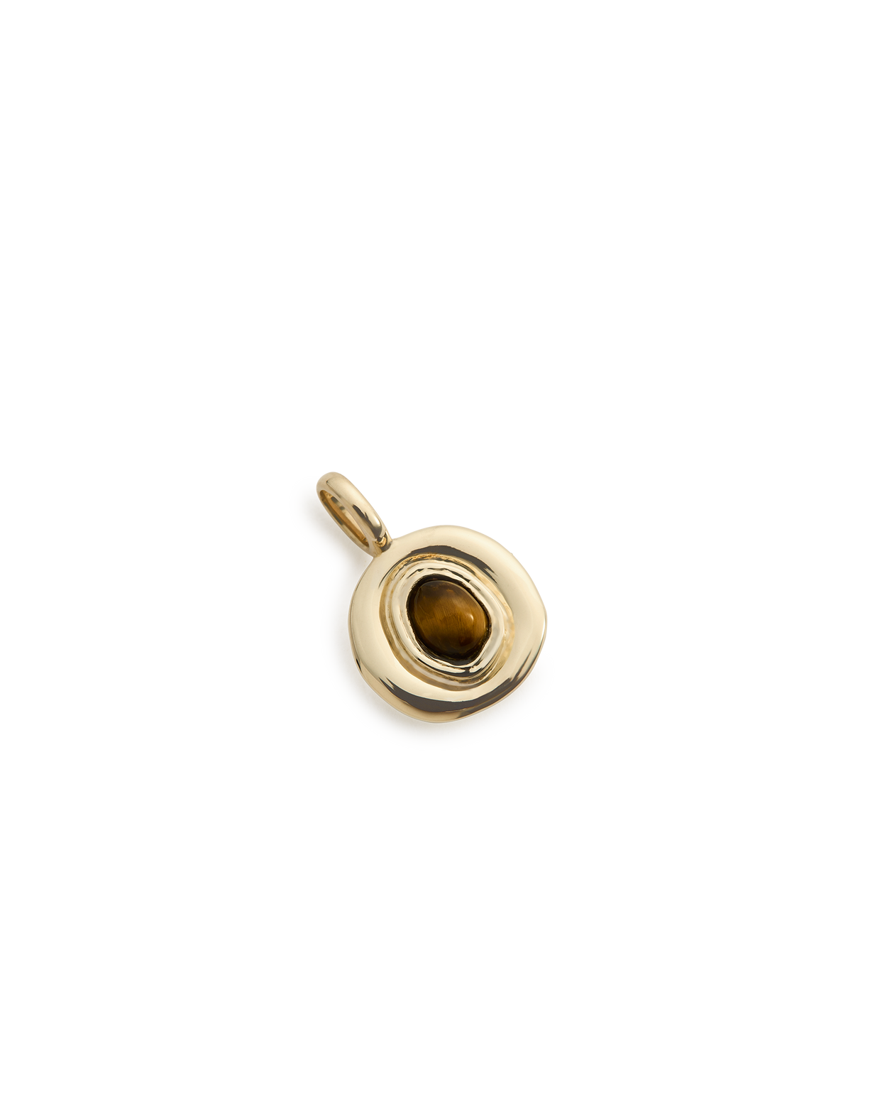 VOYAGER TIGERS EYE CHARM (9K GOLD) IMAGE 4