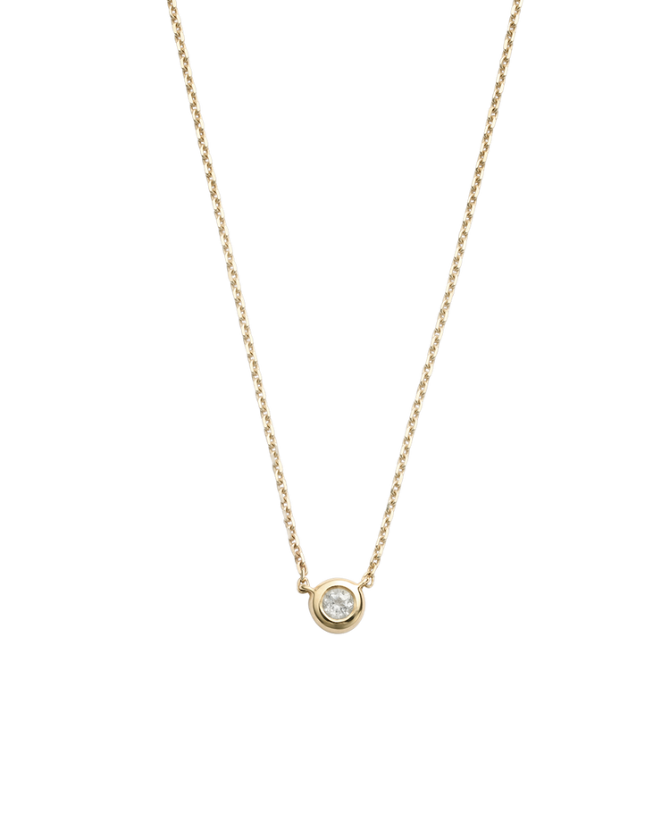 PETITE BIRTHSTONE NECKLACE (9K GOLD)