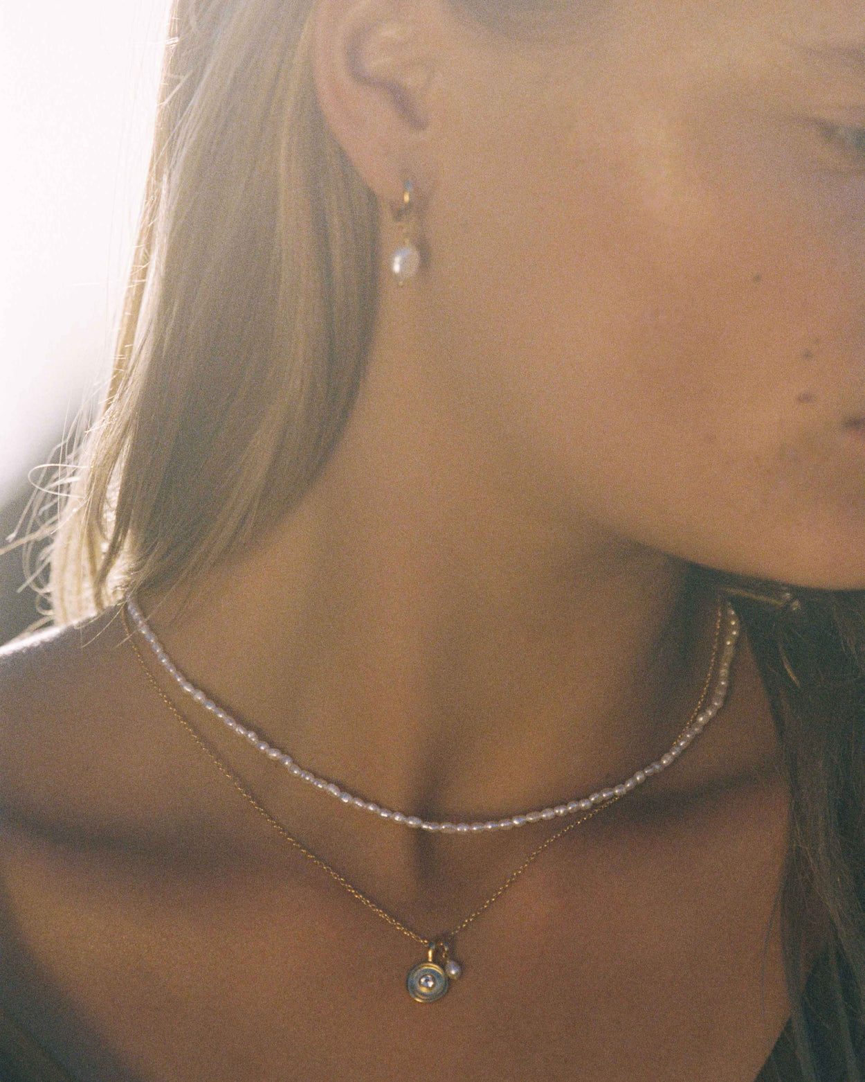 SOLSTICE PEARL NECKLACE (18K GOLD VERMEIL) IMAGE 2