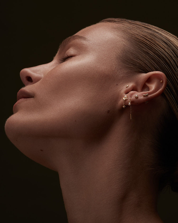 PETITE PEARL STUDS (9K GOLD) IMAGE 2