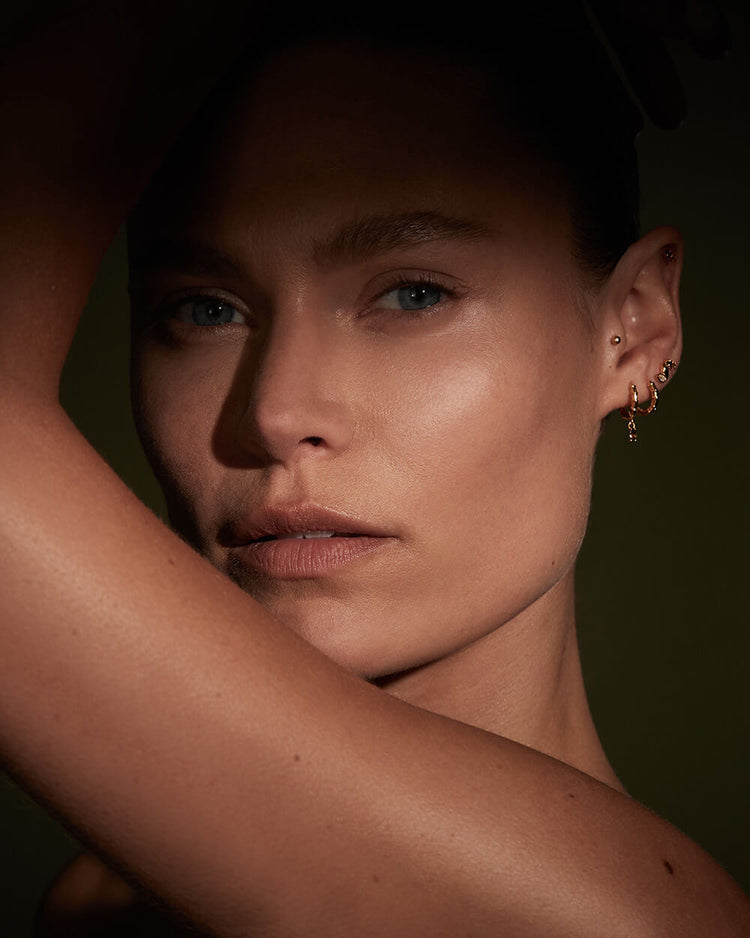 DECO HOOPS (18K GOLD PLATED) IMAGE 2
