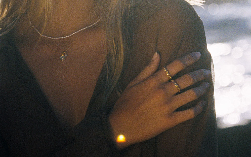 SOLSTICE PEARL NECKLACE (18K GOLD VERMEIL) IMAGE 5