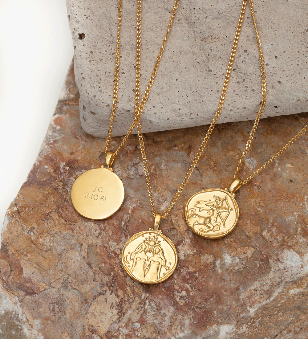 SCORPIO ZODIAC NECKLACE (18K GOLD VERMEIL) IMAGE 5