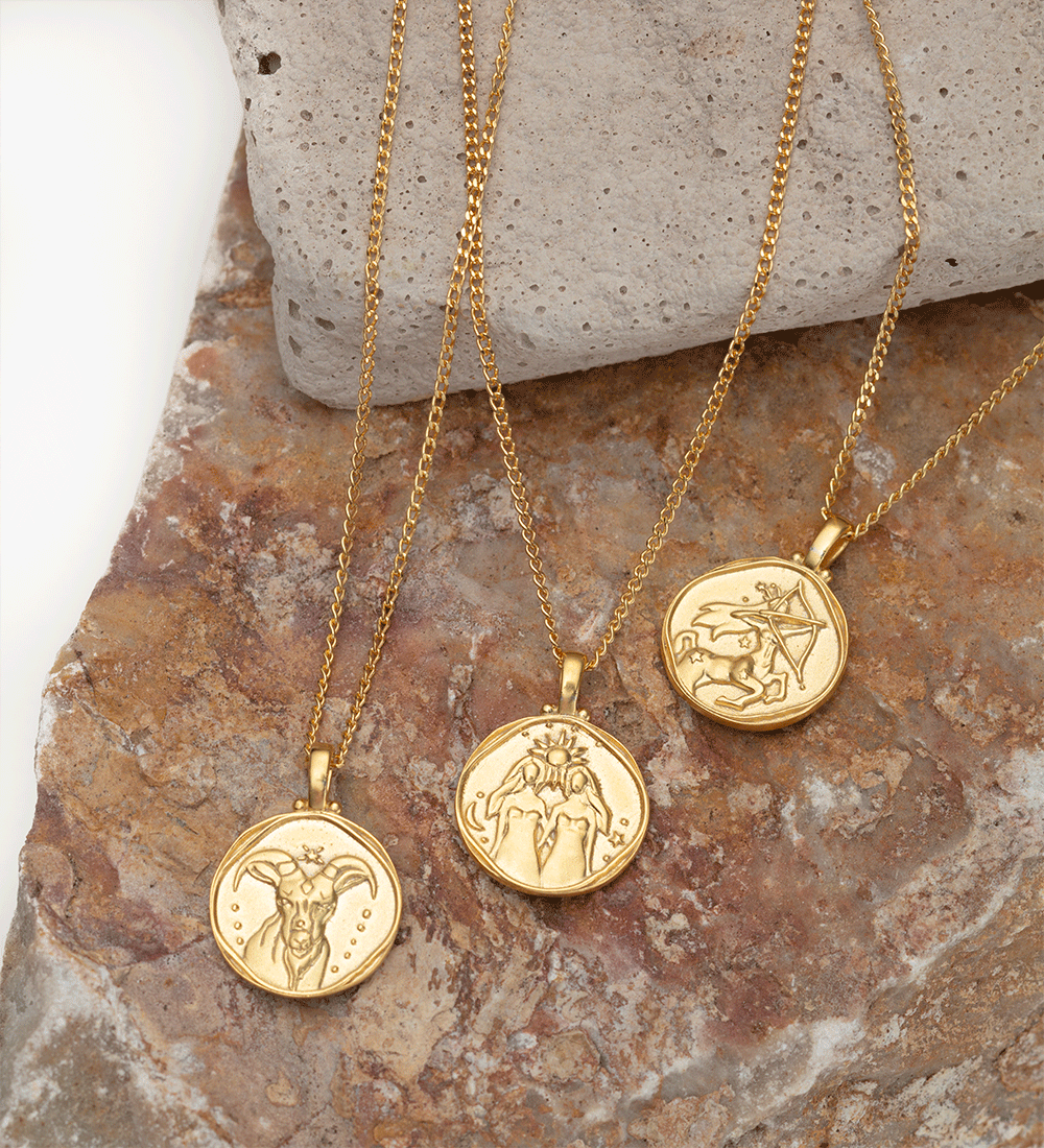 GEMINI ZODIAC (18K GOLD VERMEIL) IMAGE 4