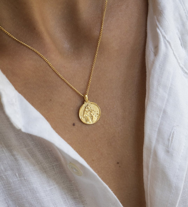 GEMINI ZODIAC (18K GOLD VERMEIL)