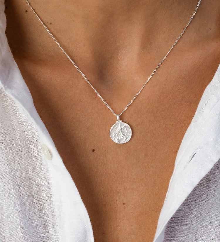SAGITTARIUS ZODIAC NECKLACE (STERLING SILVER)