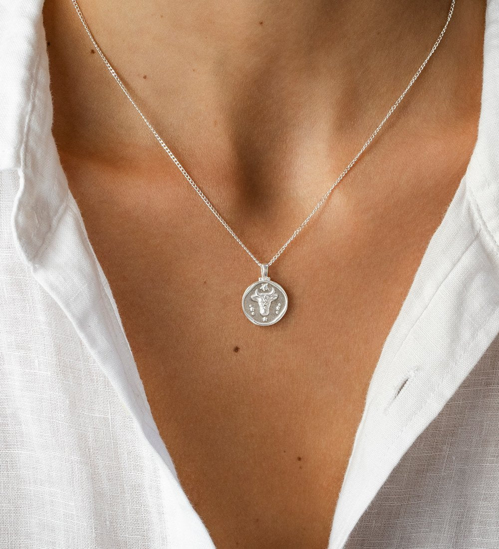 TAURUS ZODIAC (STERLING SILVER) IMAGE 2