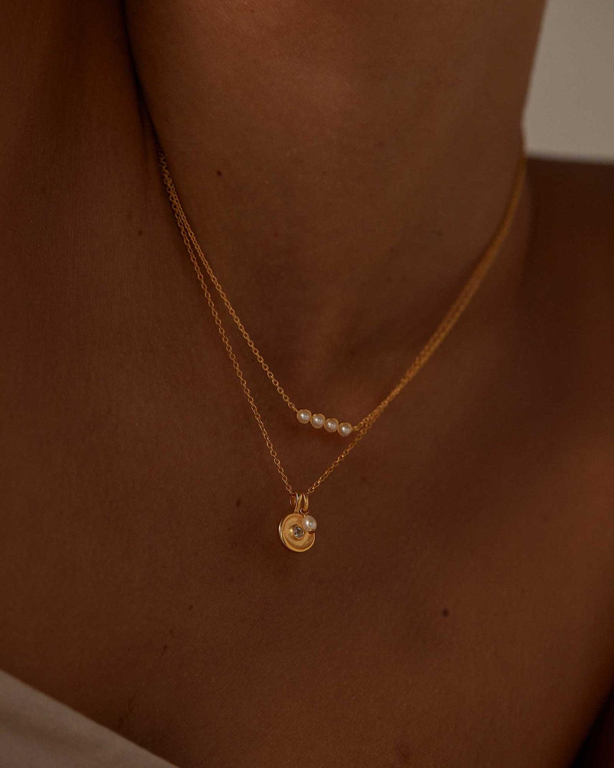 SOLSTICE PEARL NECKLACE (18K GOLD VERMEIL) IMAGE 3
