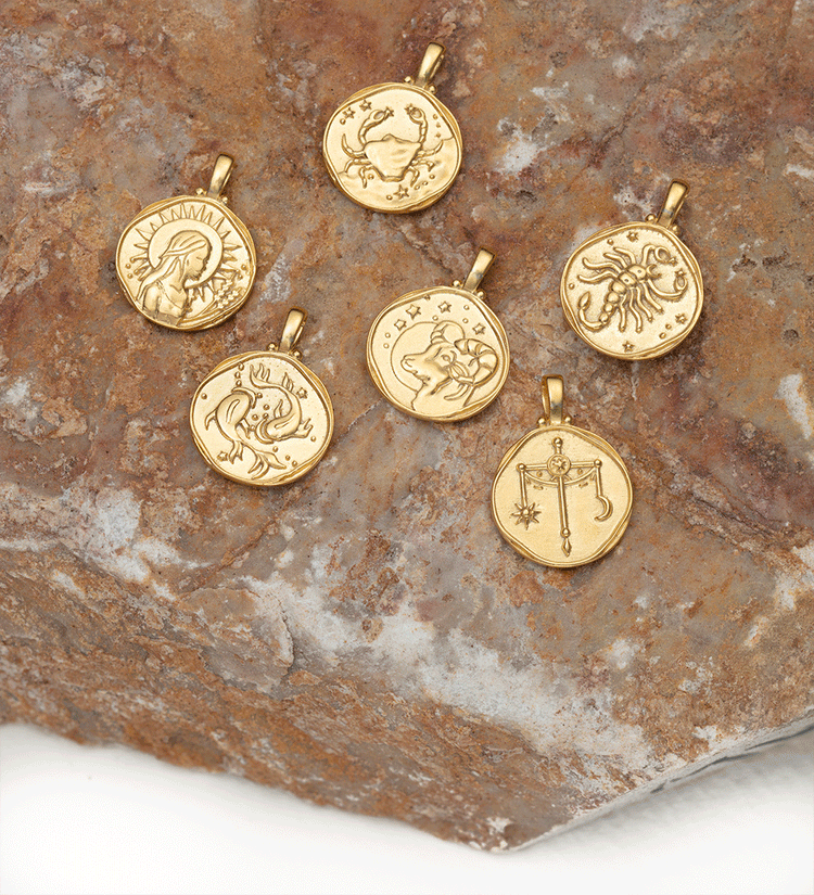 ARIES ZODIAC (18K GOLD VERMEIL)
